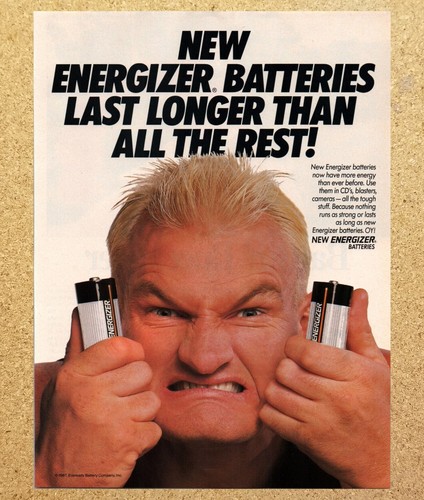 Energizer battery last - last, longer